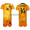 Maillot de Supporter Pays-Bas Davy Klaassen 14 Domicile Coupe du Monde 2022 Pour Enfant